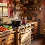 Comfort Food Sundays: Simple Recipes Your Family Will Actually Ask For Cozy American farmhouse kitchen on Sunday afternoon, pot roast simmering in Dutch oven on vintage st